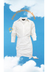 WHITE SHORT SHIRT DRESS
